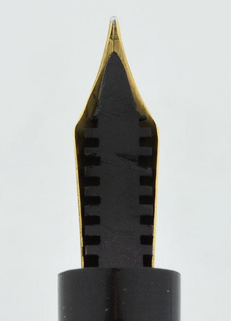 Mabie Todd Swan 142/54 Fountain Pen - BHR, Green Band, Extra Fine